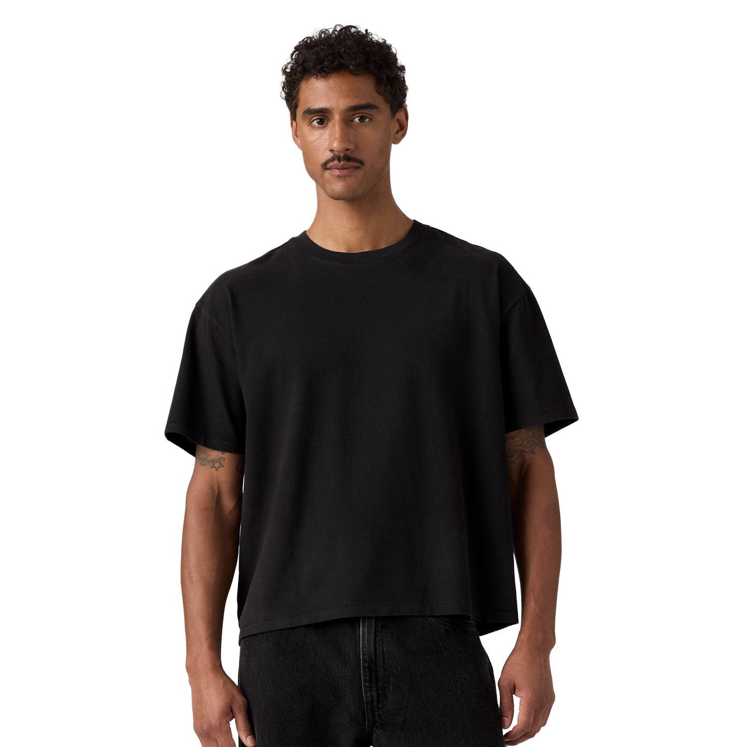 Levis Boxy SS Tee Sheen Wash Jet Black  - 0049F-0041
