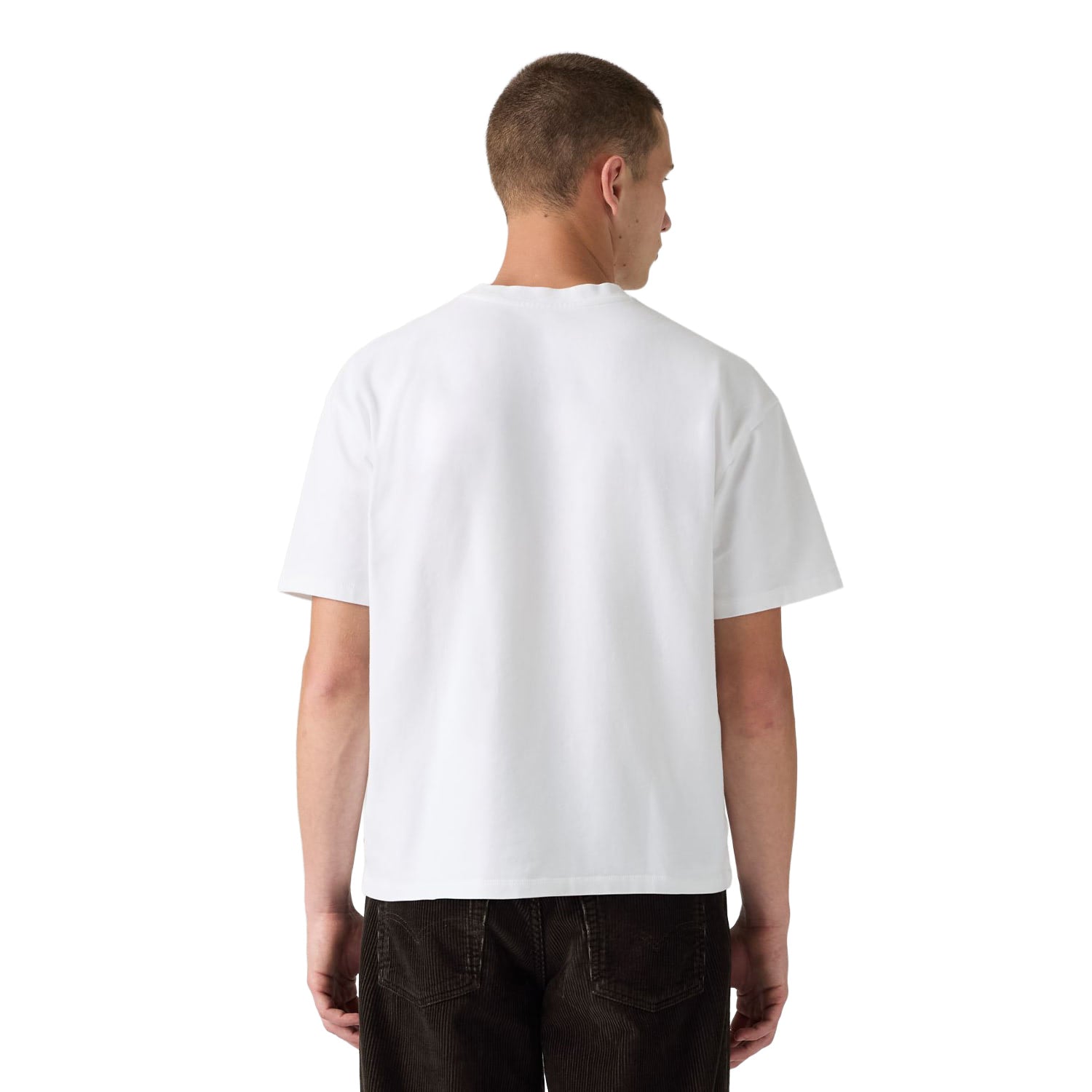 Levis Boxy SS Tee Sheen Wash Bright White  - 0049F-0042