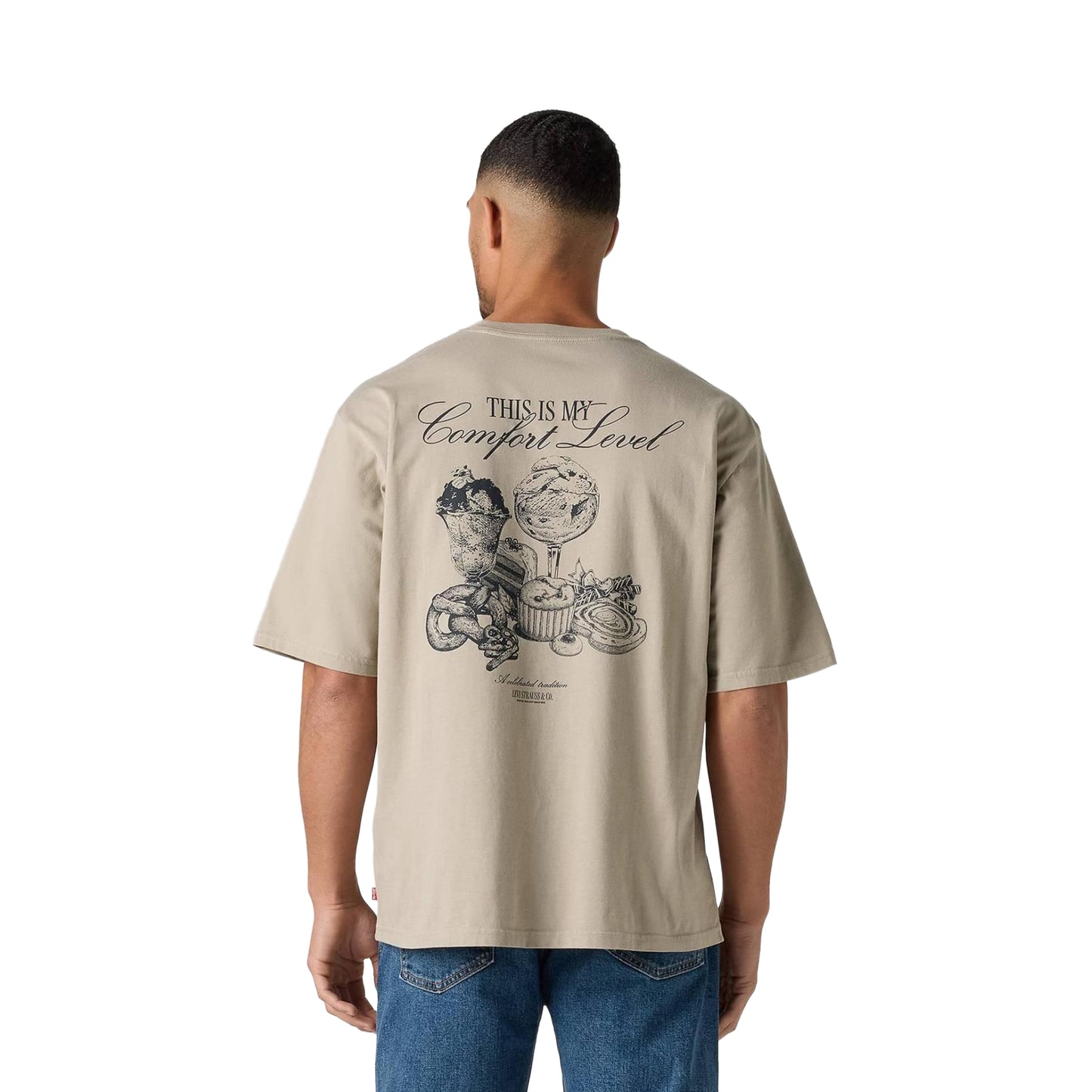 Levis LSE Half Sleeve Tee Comfort Foods Vintage Khaki  - 006IG-0003