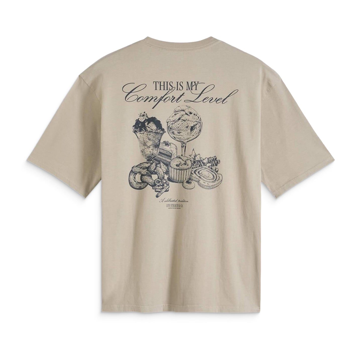 Levis LSE Half Sleeve Tee Comfort Foods Vintage Khaki  - 006IG-0003