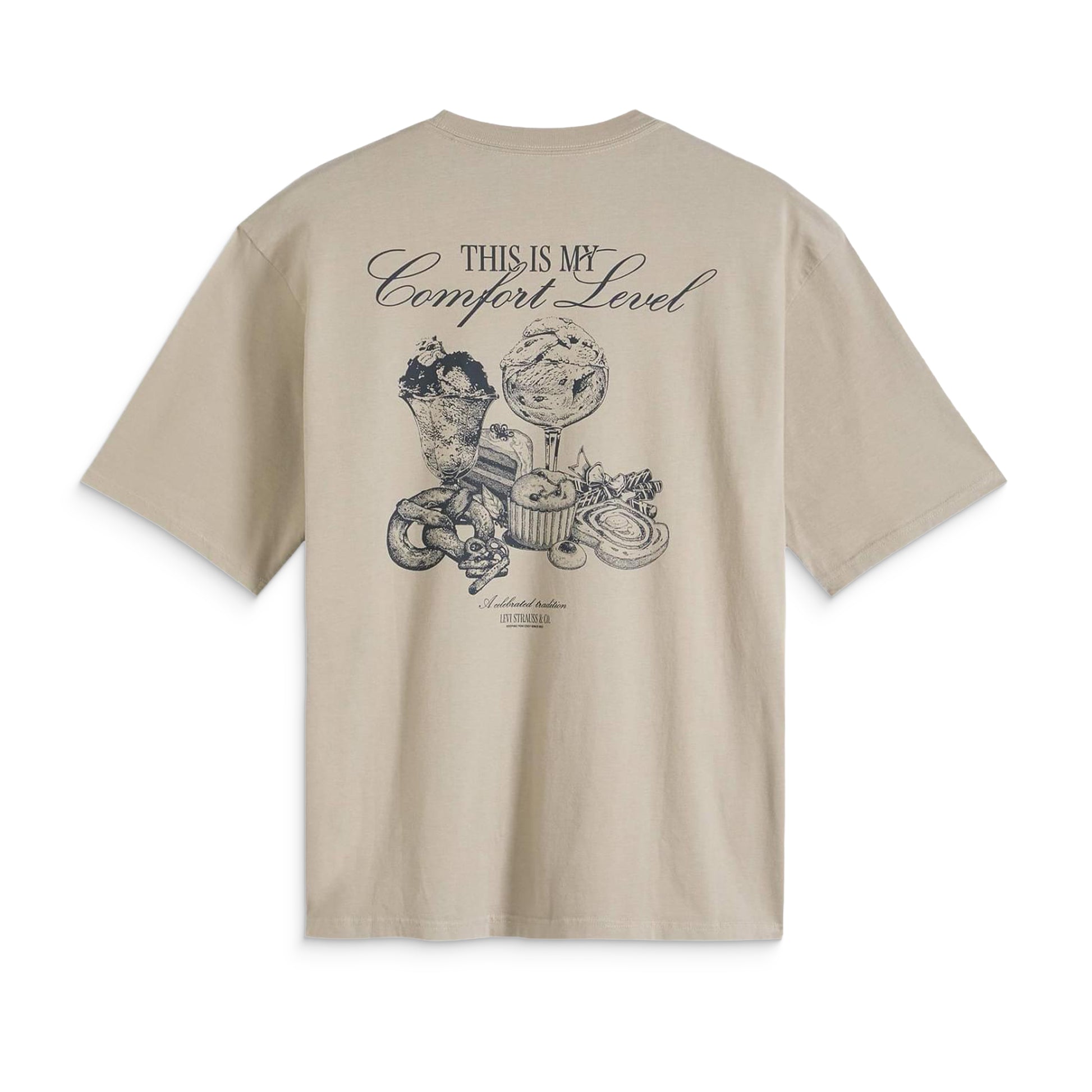 Levis LSE Half Sleeve Tee Comfort Foods Vintage Khaki  - 006IG-0003