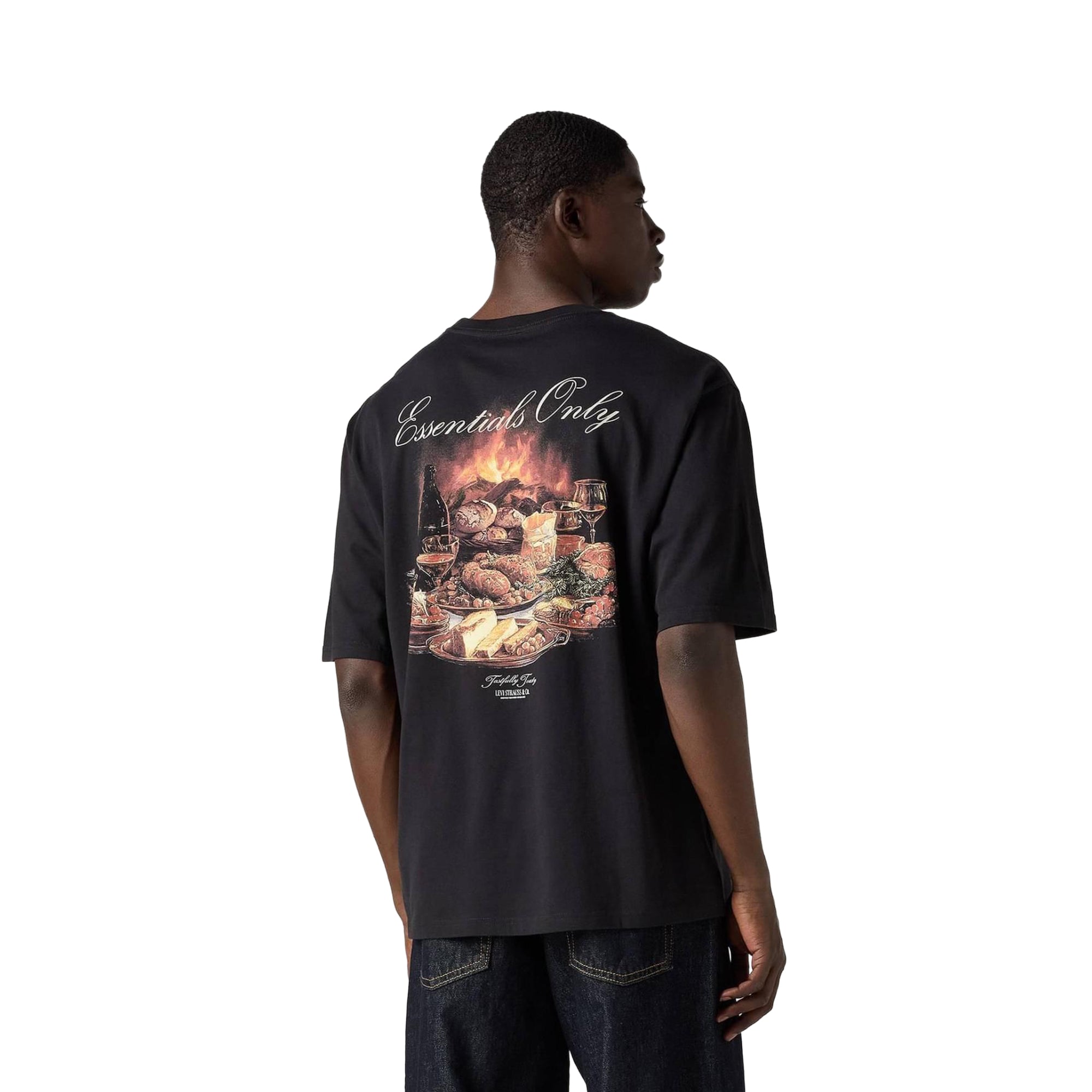 トップス half-sleeves t-shirt Levis LSE Half Sleeve Tee Toasty Foods Jet Black – XTREME
