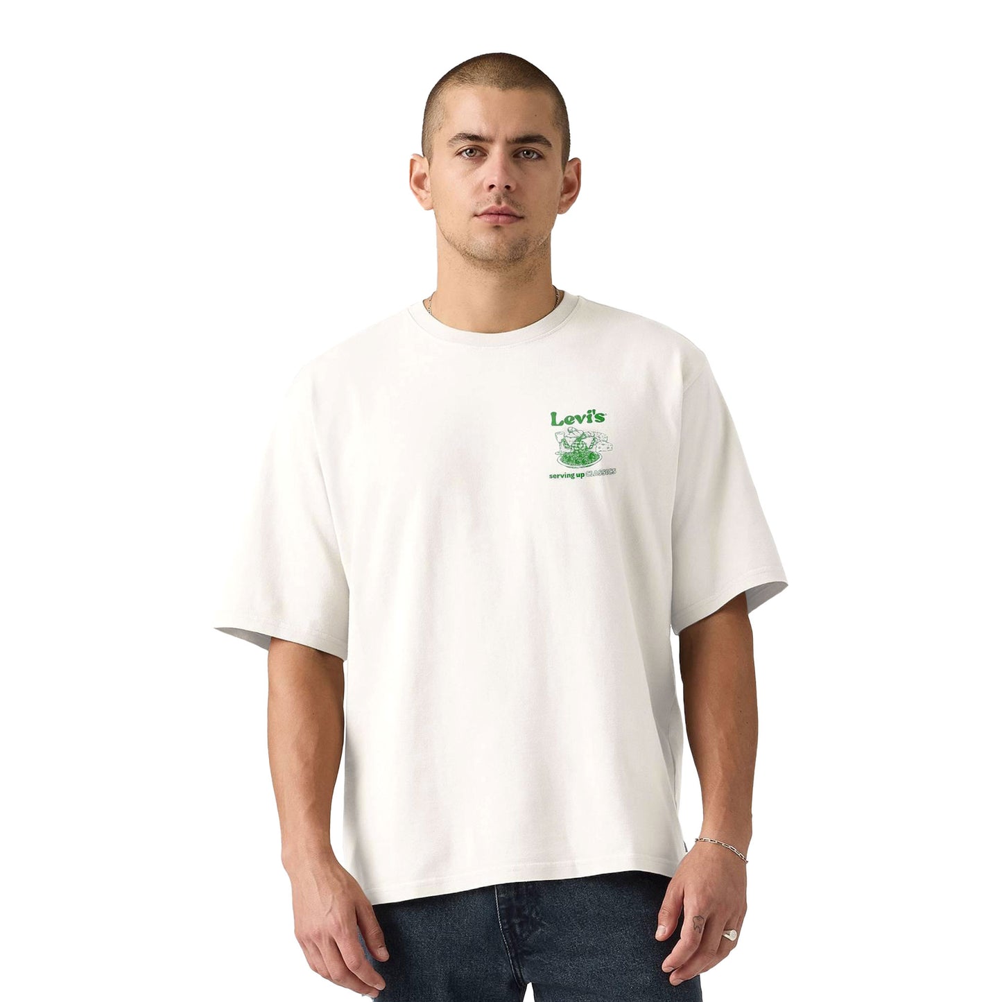 Levis LSE Half Sleeve Tee Table of Contents Egret  - 006IG-0005