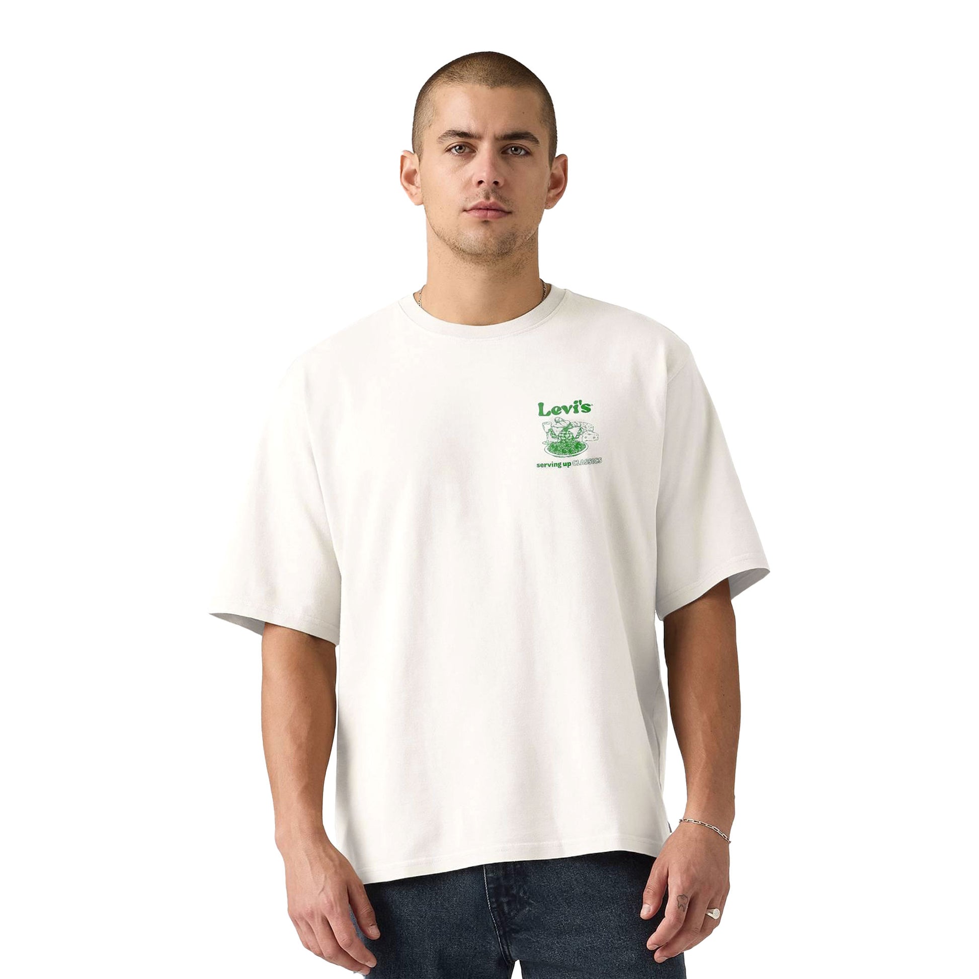 Levis LSE Half Sleeve Tee Table of Contents Egret  - 006IG-0005