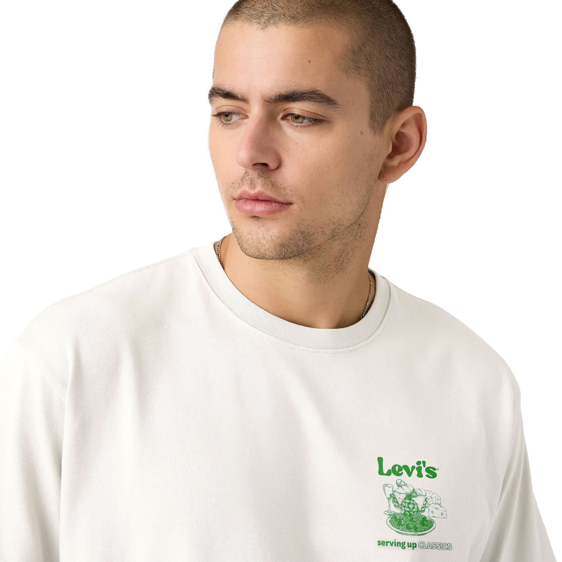Levis LSE Half Sleeve Tee Table of Contents Egret  - 006IG-0005
