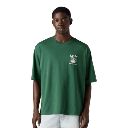 Levis LSE Half Sleeve Tee Table of Contents Dark Green  - 006IG-0006