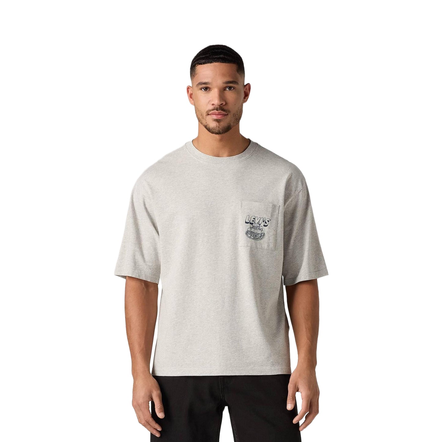 Levis LSE Half Sleeve Graphic Pocket Tee Flavor Lgt Heather  - 006IH-0000