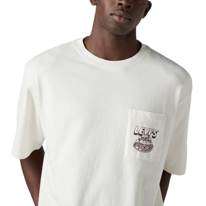 Levis LSE Half Sleeve Graphic Pocket Tee Flavor Egret  - 006IH-0001