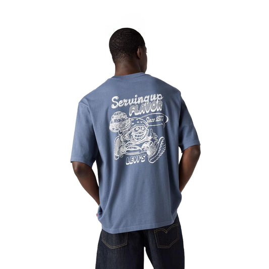 Levis LSE Half Sleeve Graphic Pocket Tee Flavor Vtg Indigo  - 006IH-0002