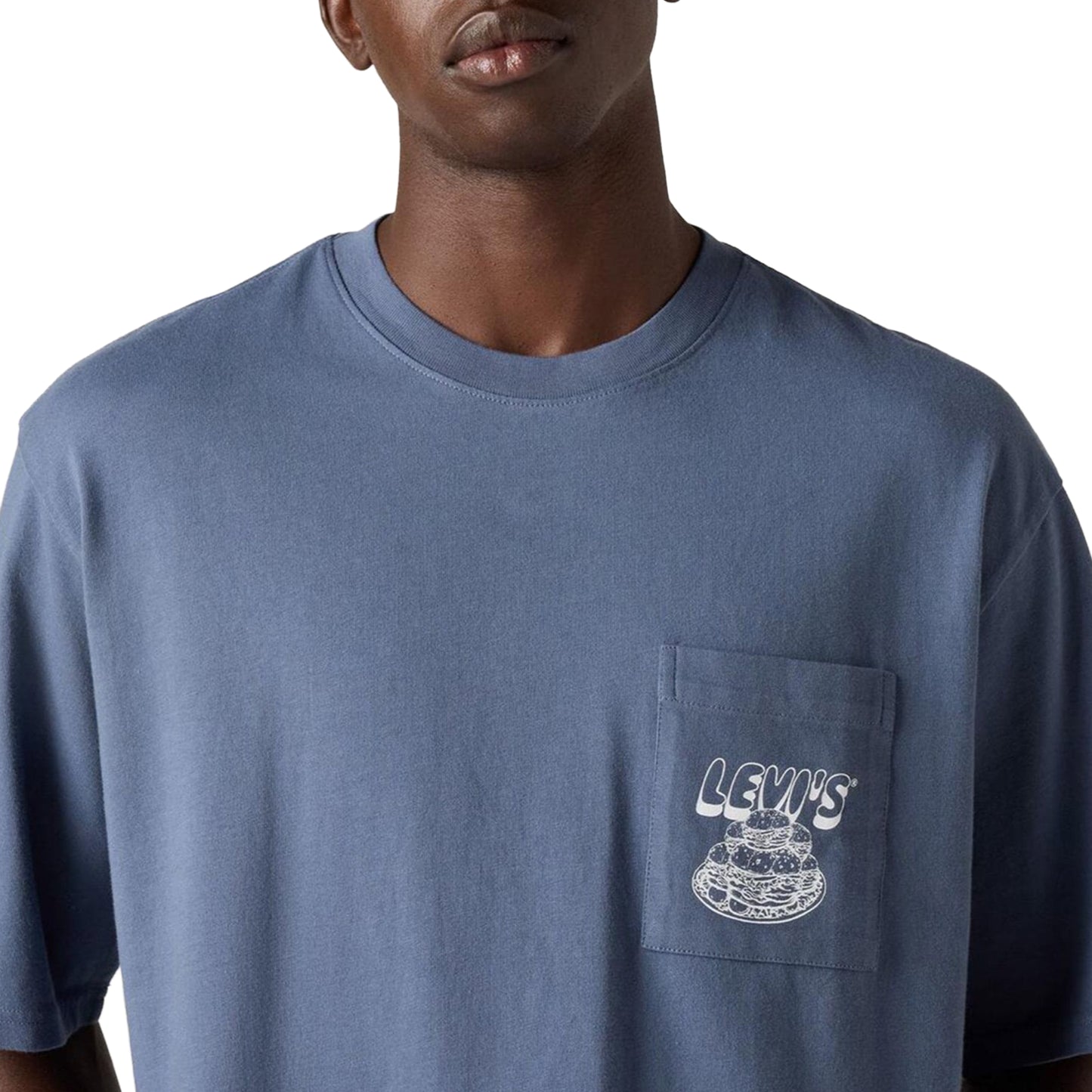 Levis LSE Half Sleeve Graphic Pocket Tee Flavor Vtg Indigo  - 006IH-0002