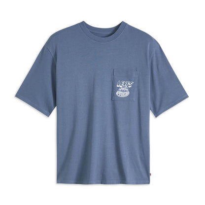 Levis LSE Half Sleeve Graphic Pocket Tee Flavor Vtg Indigo  - 006IH-0002