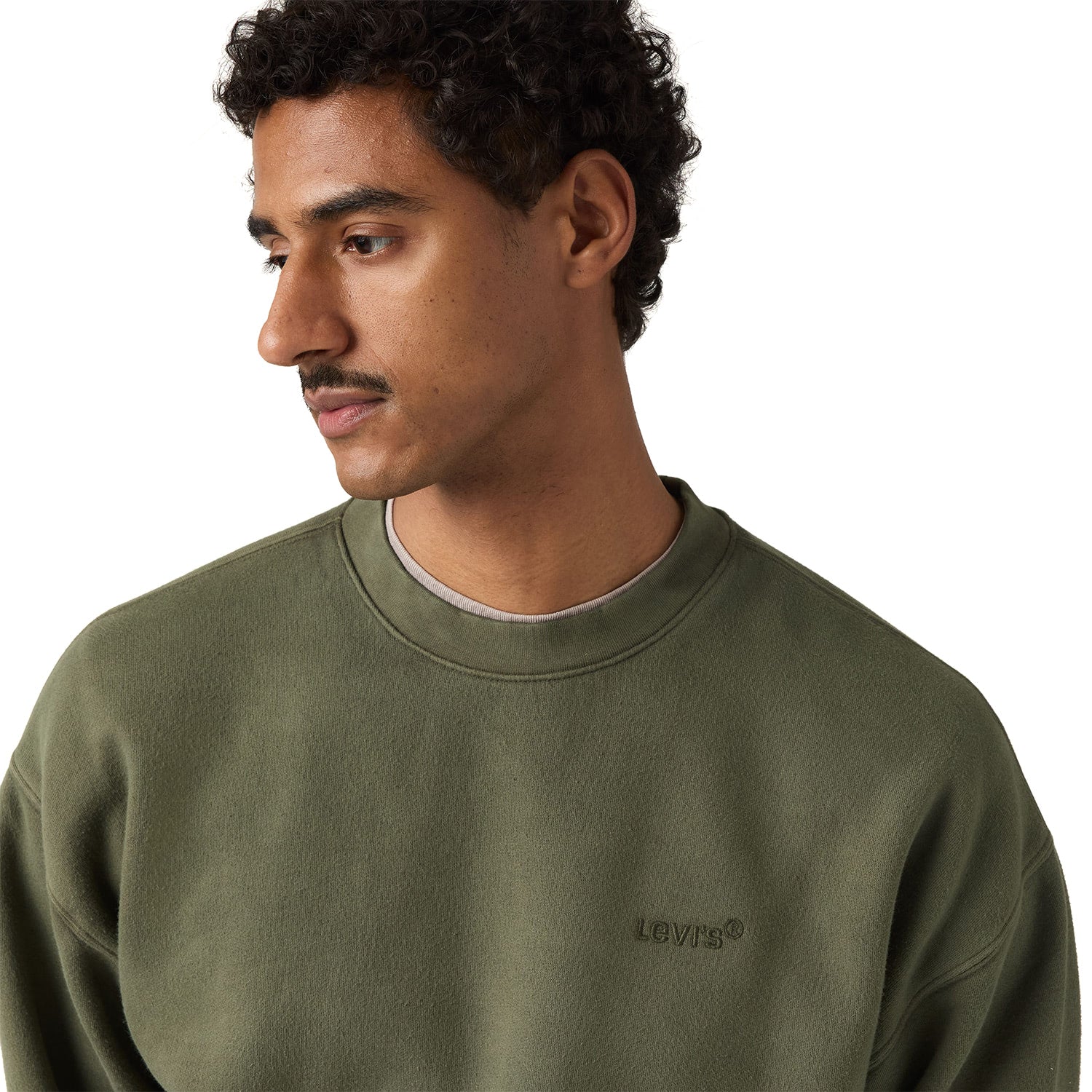 Levis Authentic Crewneck Sweatshirt Garment Dye Deep Depths  - 0083Q-0026