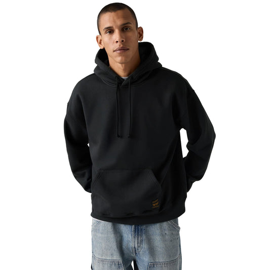 Levis Workwear Pullover Hoodie Jet Black Brushed Fleece  - 0084Q-0000
