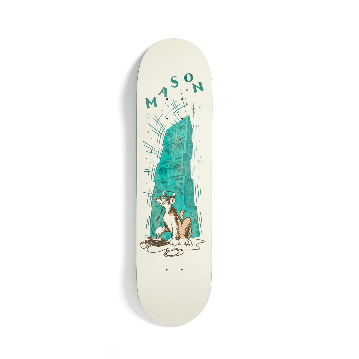 Real Mason Record Scratch Skateboard Deck 8.28"