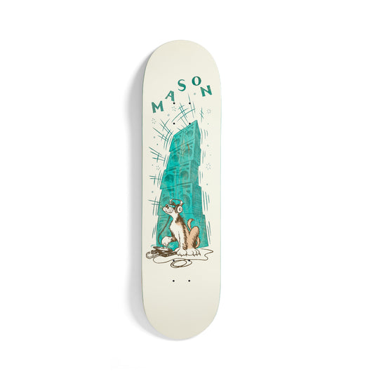 Real Mason Record Scratch Skateboard Deck 8.28"