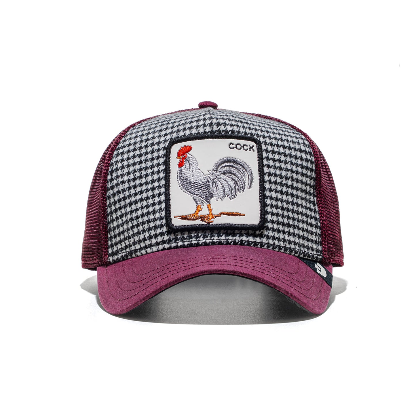 Goorin Bros Dapper Rooster Trucker Houndstooth/Crush  - 101-2260-HNDTH