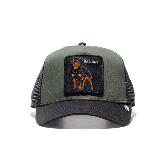 Goorin Bros Bad Boy Trucker Olive Green/Void Black  - 101-2538-VOI09