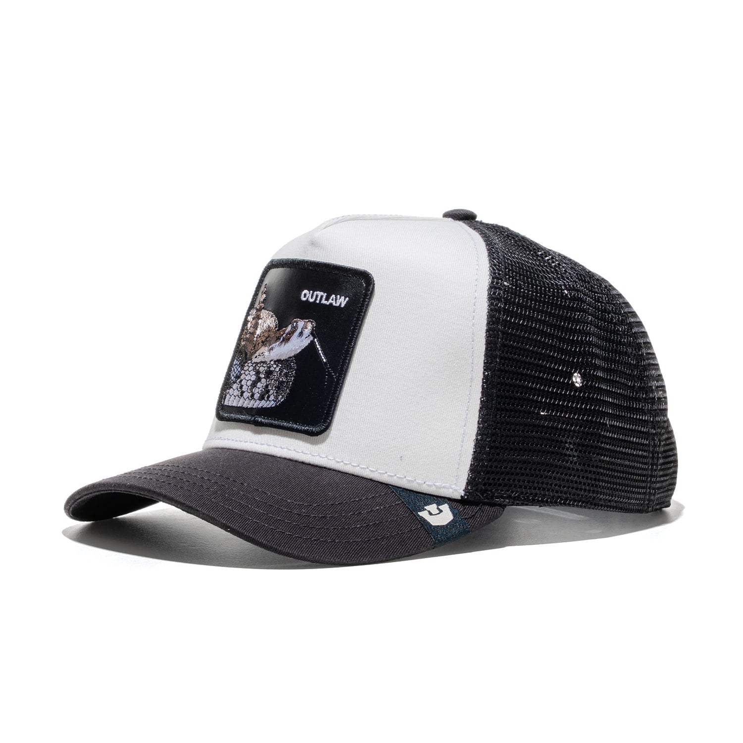 Goorin Bros Outlaw Trucker Dust White/Void Black  - 101-2997-DUS02