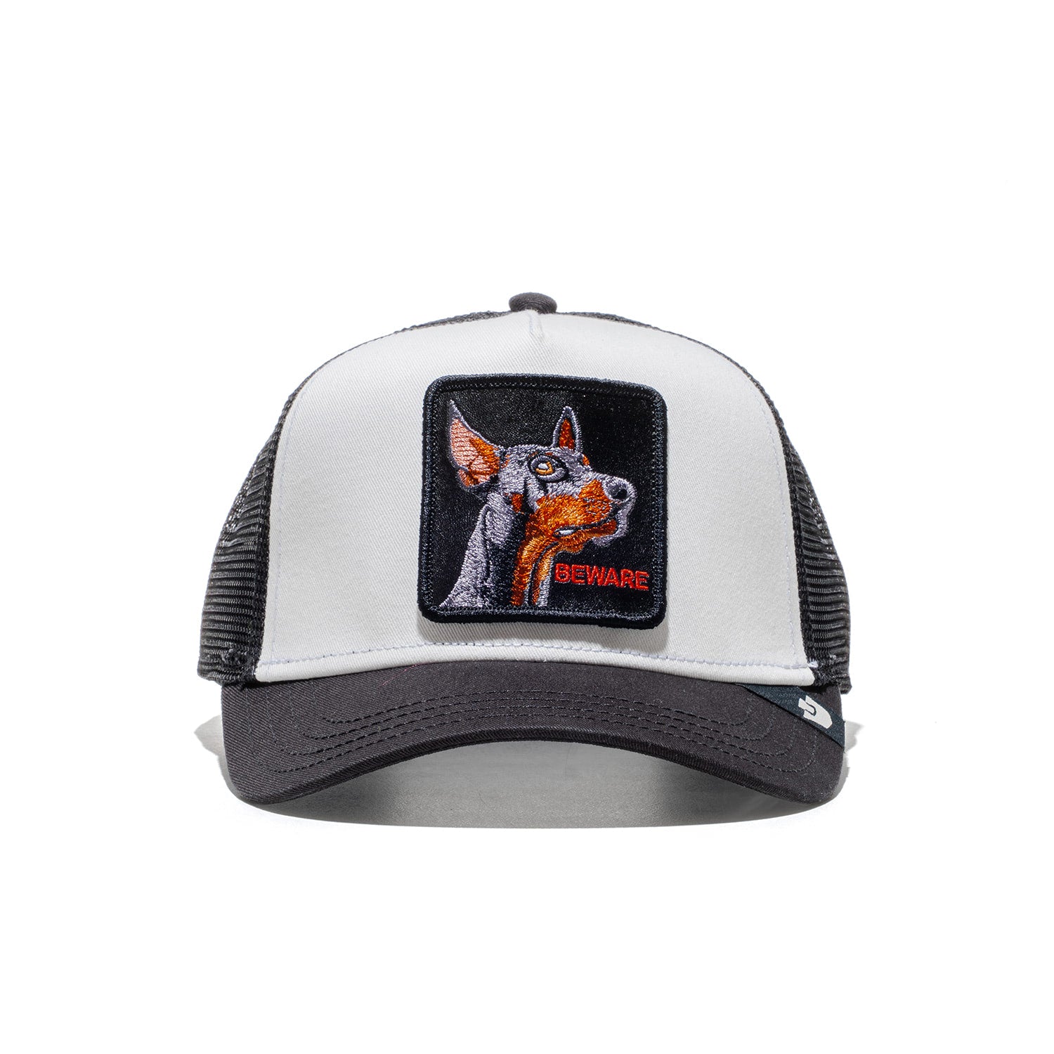 Goorin Bros Beware Trucker Dust White/Void Black  - 101-2999-DUS02