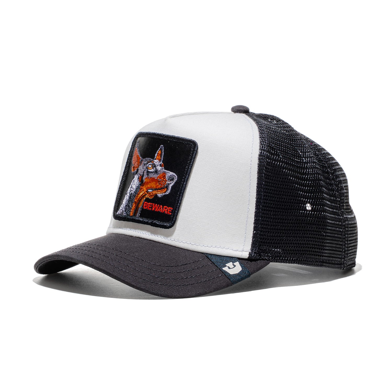 Goorin Bros Beware Trucker Dust White/Void Black  - 101-2999-DUS02