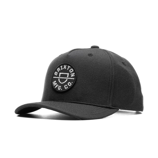 Brixton Crest C MP Snapback Black  - 11001-BLACK