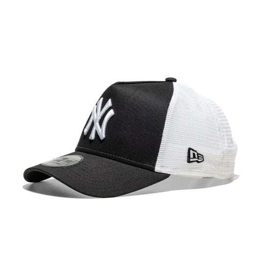 New Era Clean Trucker Ny Yankees Black/White  - 11588491E