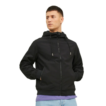 Jack & Jones Basic Softshell Hood Black