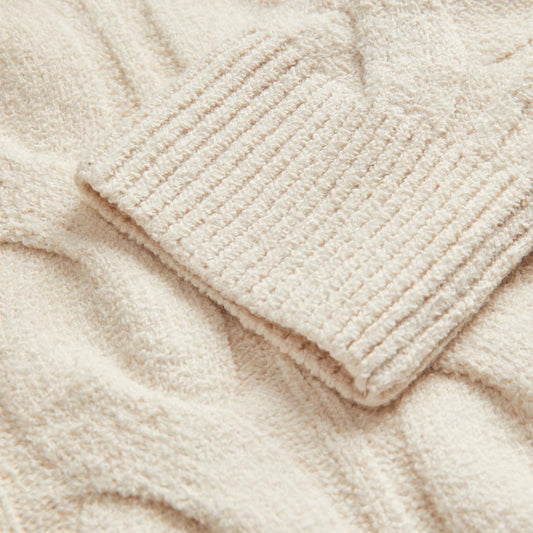 Jack & Jones Henry Cable Knit Crew Neck Sea Salt  - 12262159SS