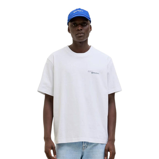 Jack & Jones Retiro Back Tee SS Crew Neck Bright White  - 12273160BW
