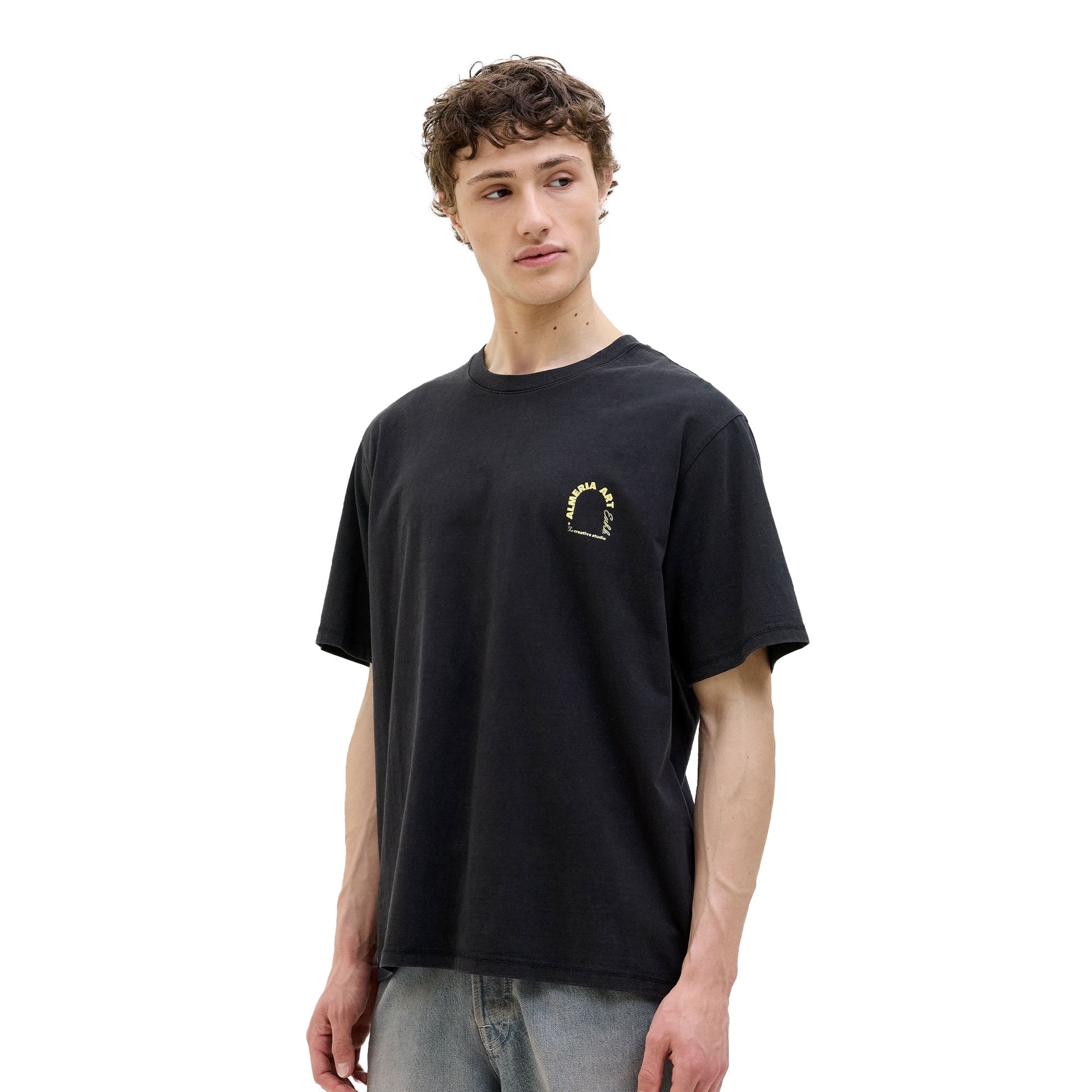 Jack & Jones Almeria World Tee SS Crew Neck Black  - 12276785B