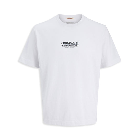 Jack & Jones Tavira Pop Tee SS Crew Neck Bright White  - 12276826BW