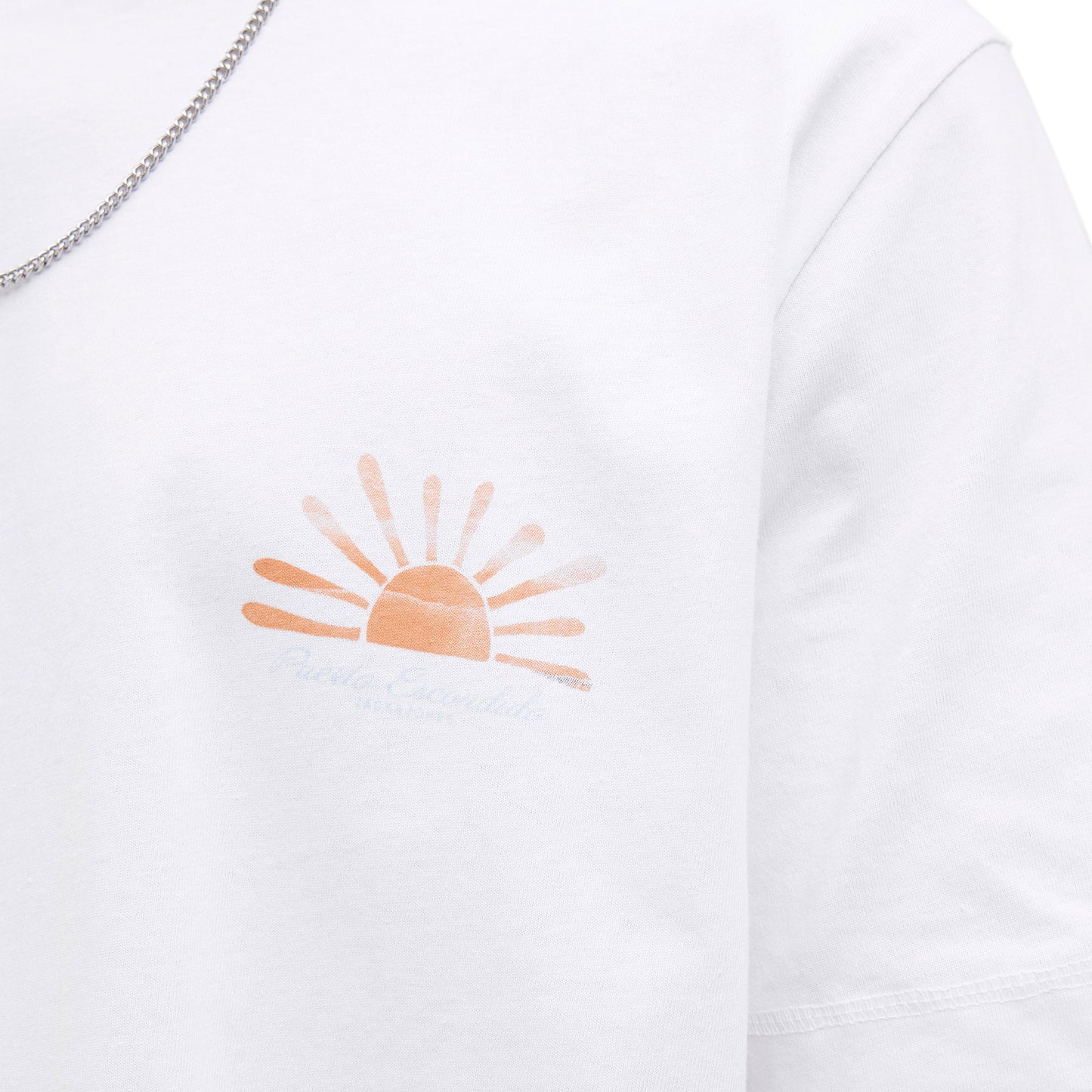 Jack & Jones Canggu Summer Picture Tee SS Bright White  - 12277229BW