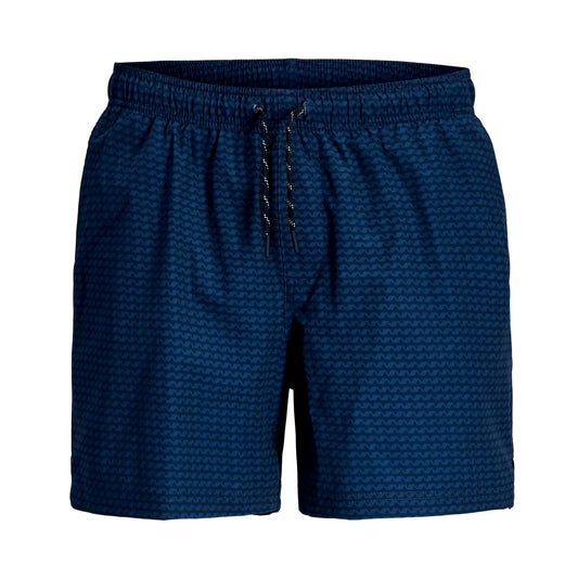 Jack & Jones Maui JJSwim Micro AOP Navy Blazer  - 12277553NB