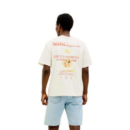 Jack & Jones Acapulco Photo Back Tee SS Antique White  - 12277563AW