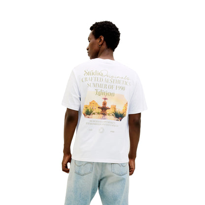 Jack & Jones Acapulco Photo Back Tee SS Bright White  - 12277563BW