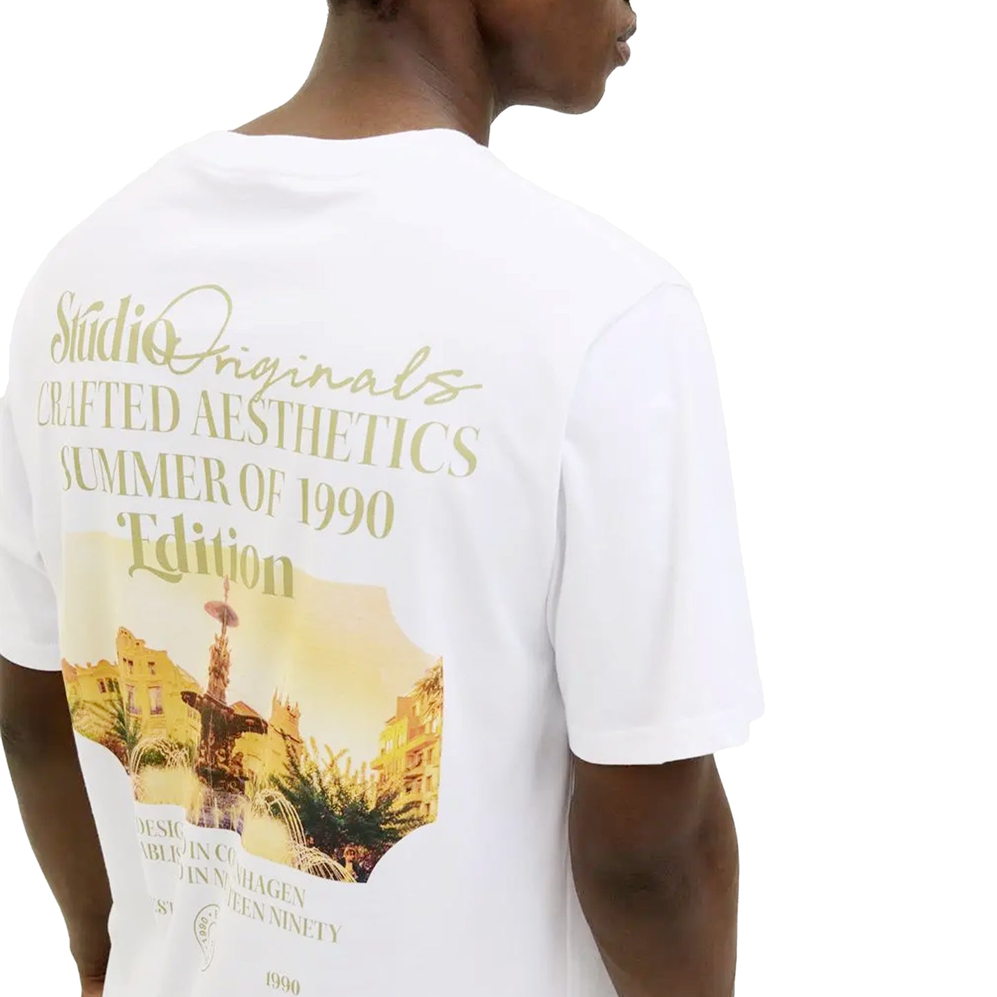 Jack & Jones Acapulco Photo Back Tee SS Bright White  - 12277563BW