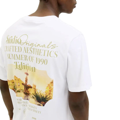 Jack & Jones Acapulco Photo Back Tee SS Bright White  - 12277563BW