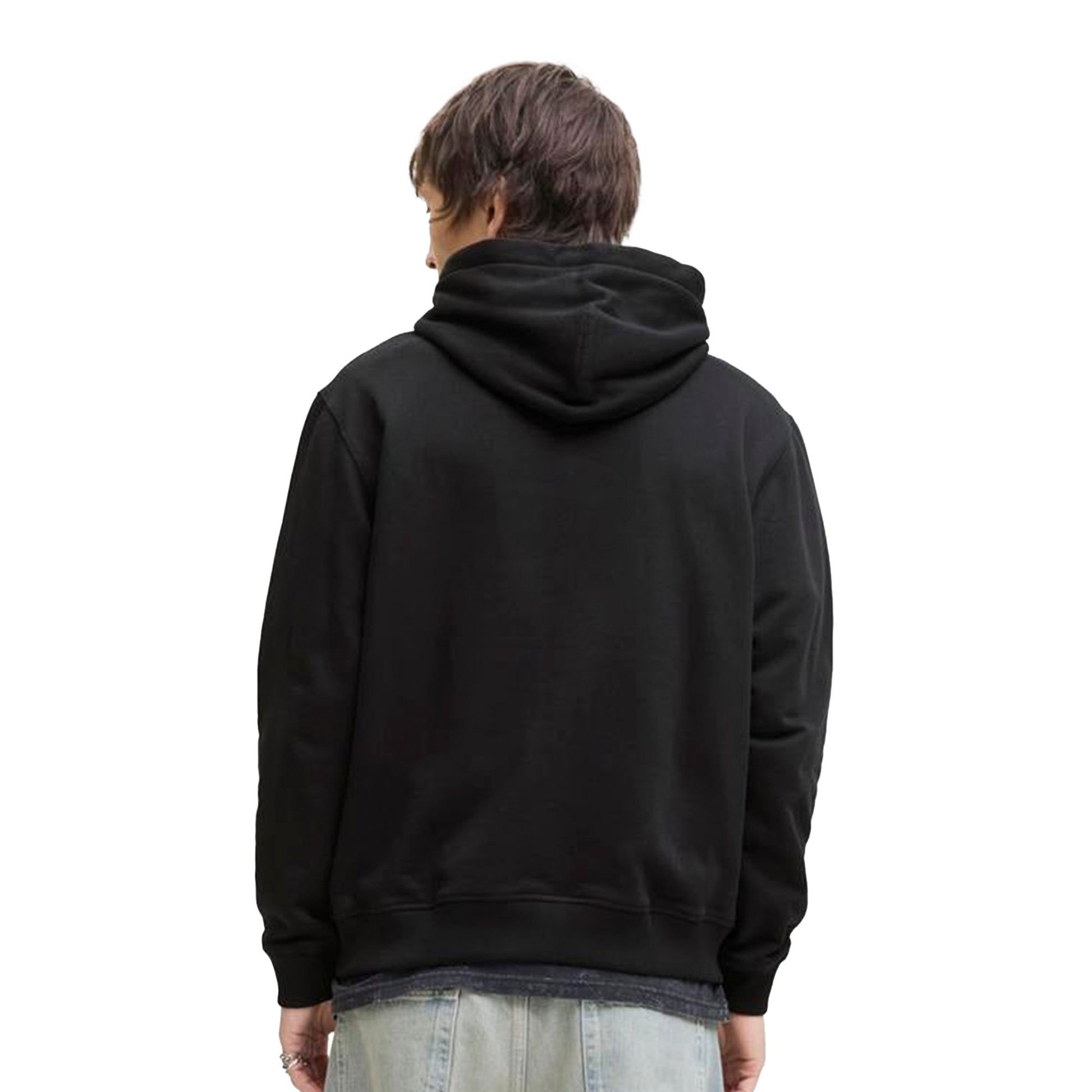 Jack & Jones Norrebro Emb Sweat Hood Black  - 12282861B