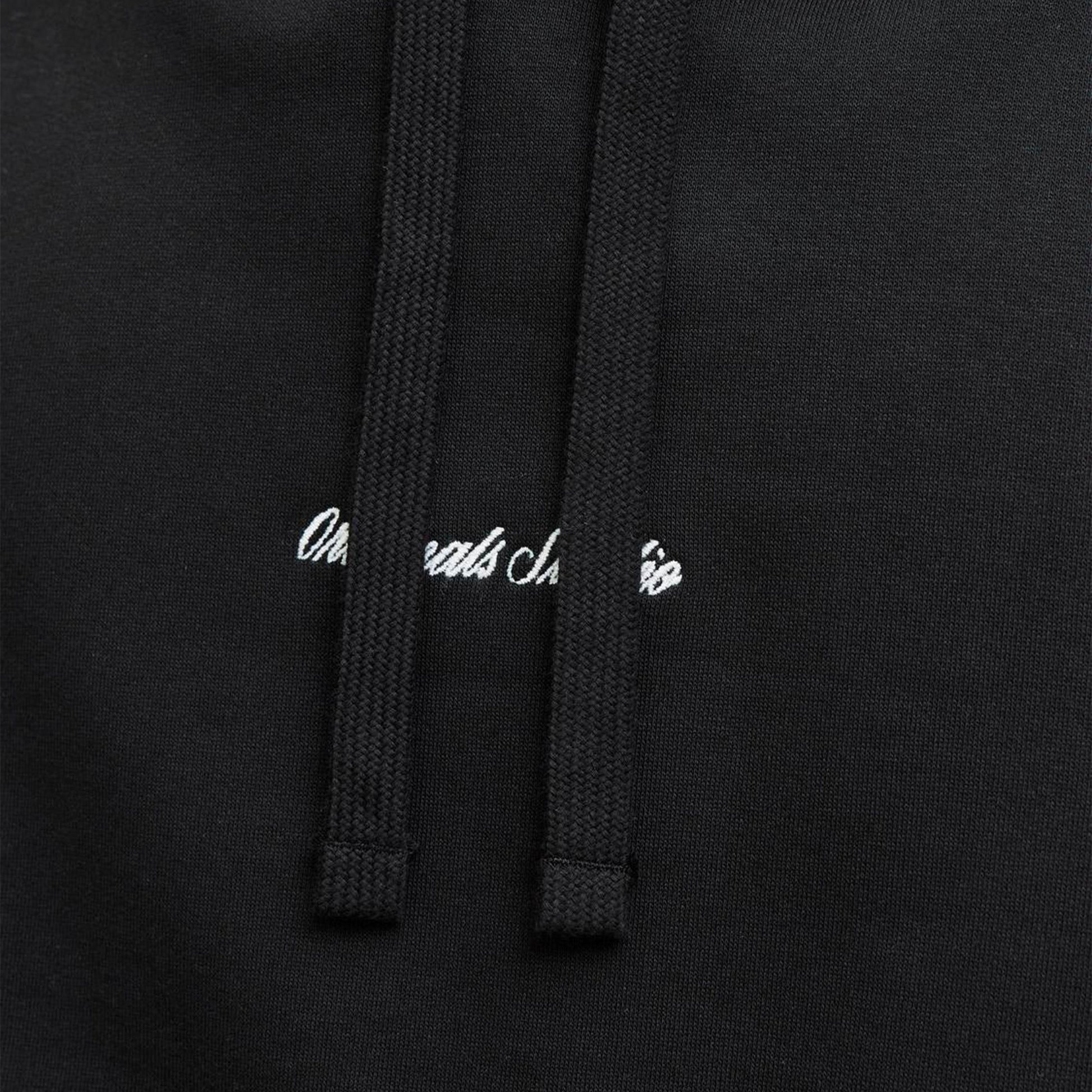 Jack & Jones Norrebro Emb Sweat Hood Black  - 12282861B