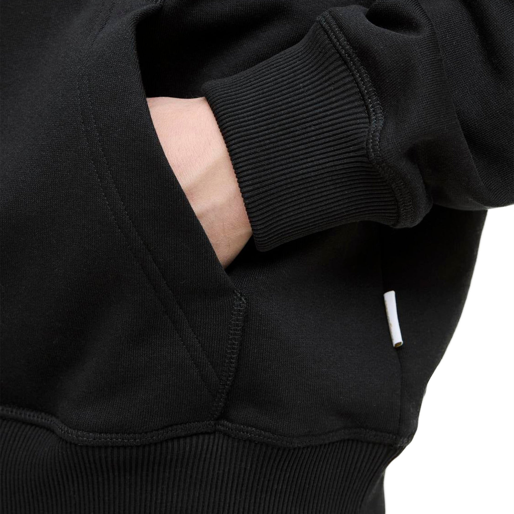 Jack & Jones Norrebro Emb Sweat Hood Black  - 12282861B