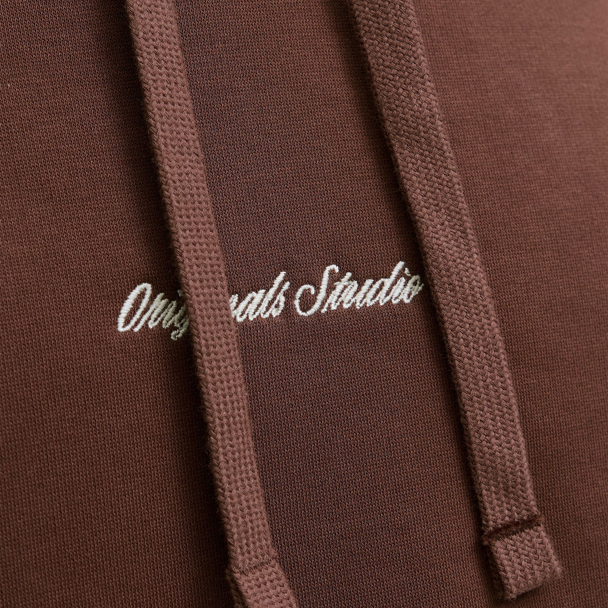Jack & Jones Norrebro Emb Sweat Hood Deep Mahogany  - 12282861DM