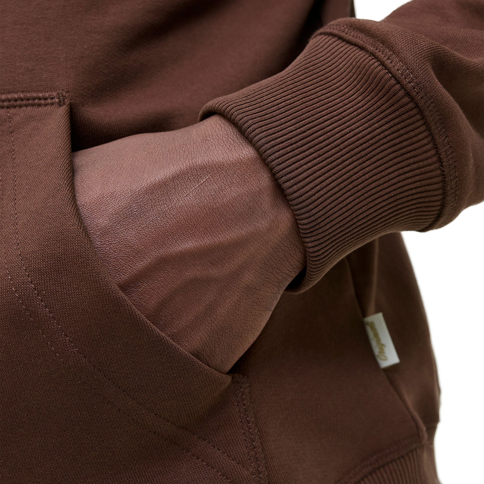 Jack & Jones Norrebro Emb Sweat Hood Deep Mahogany  - 12282861DM