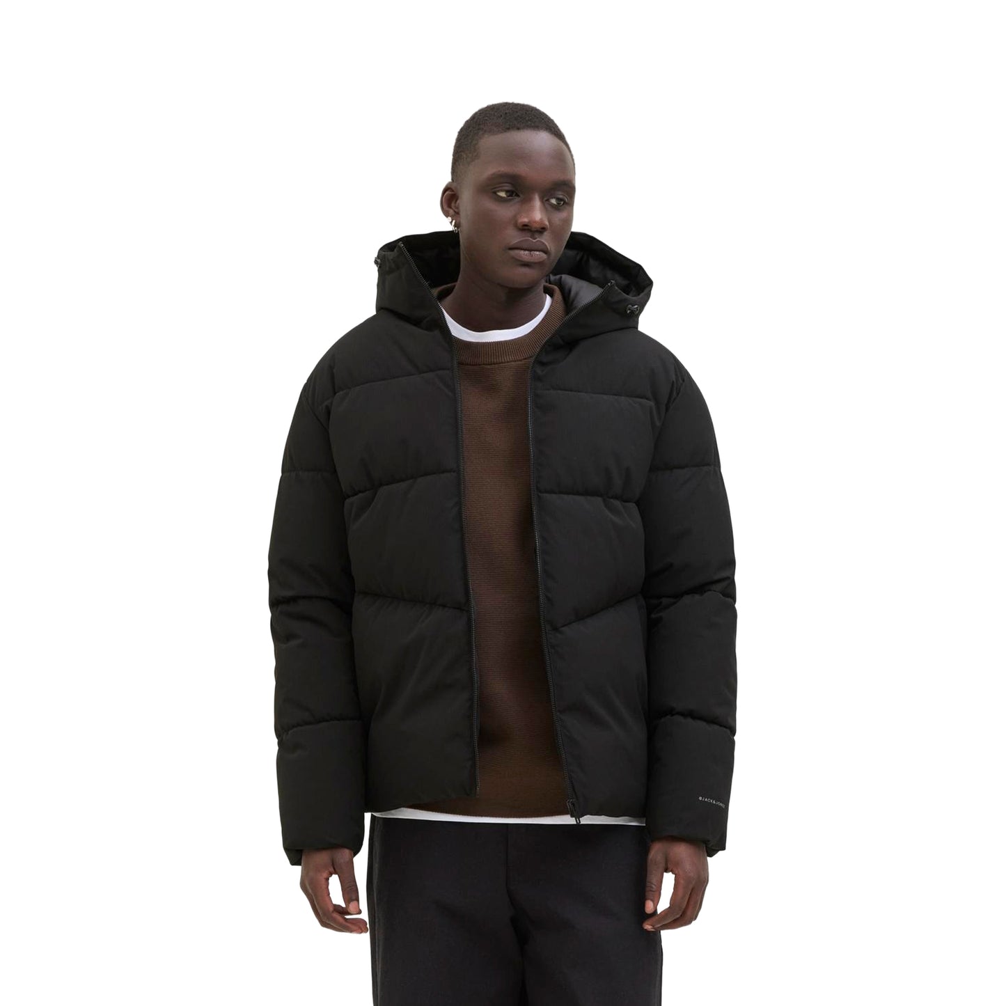 Jack & Jones Global Puffer Jacket Black  - 12283517B