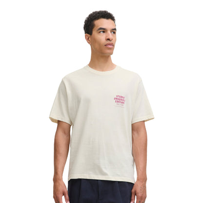 Jack & Jones Meadows Typo Tee SS Crew Neck Antique White  - 12283848AW