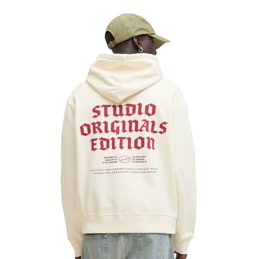 Jack & Jones Meadows Sweat Hood Antique White  - 12283868AW