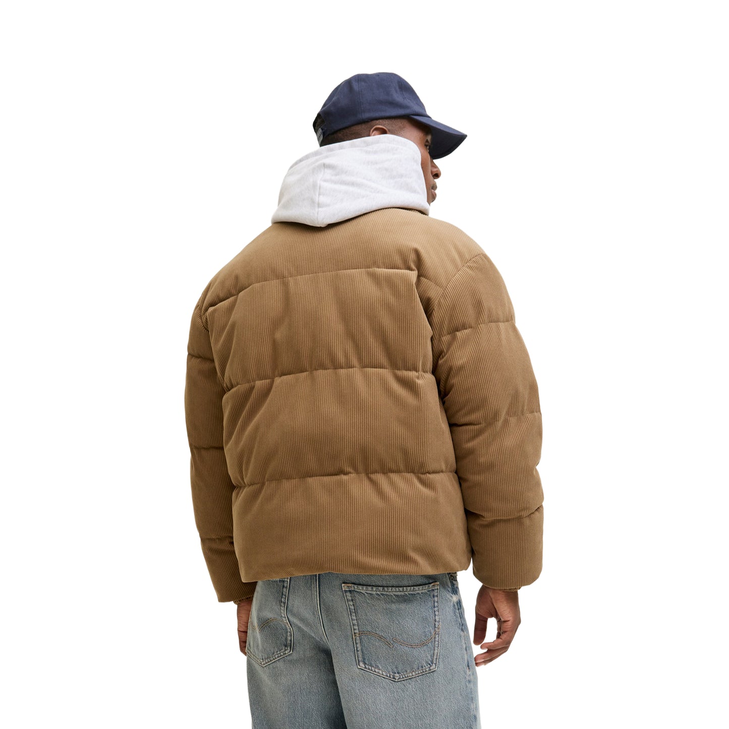 Jack & Jones Greene Corduroy Puffer Jacket Argan Oil  - 12285994AO