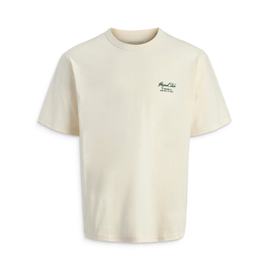 Jack & Jones Bedford Sketched Tee SS Antique White  - 12286077AW
