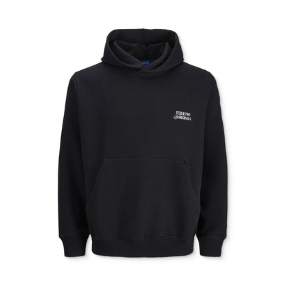 Jack & Jones Grand Midtown Sweat Hood Black  - 12286153B