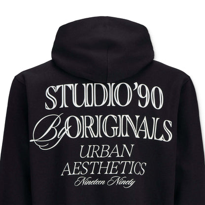 Jack & Jones Grand Midtown Sweat Hood Black  - 12286153B