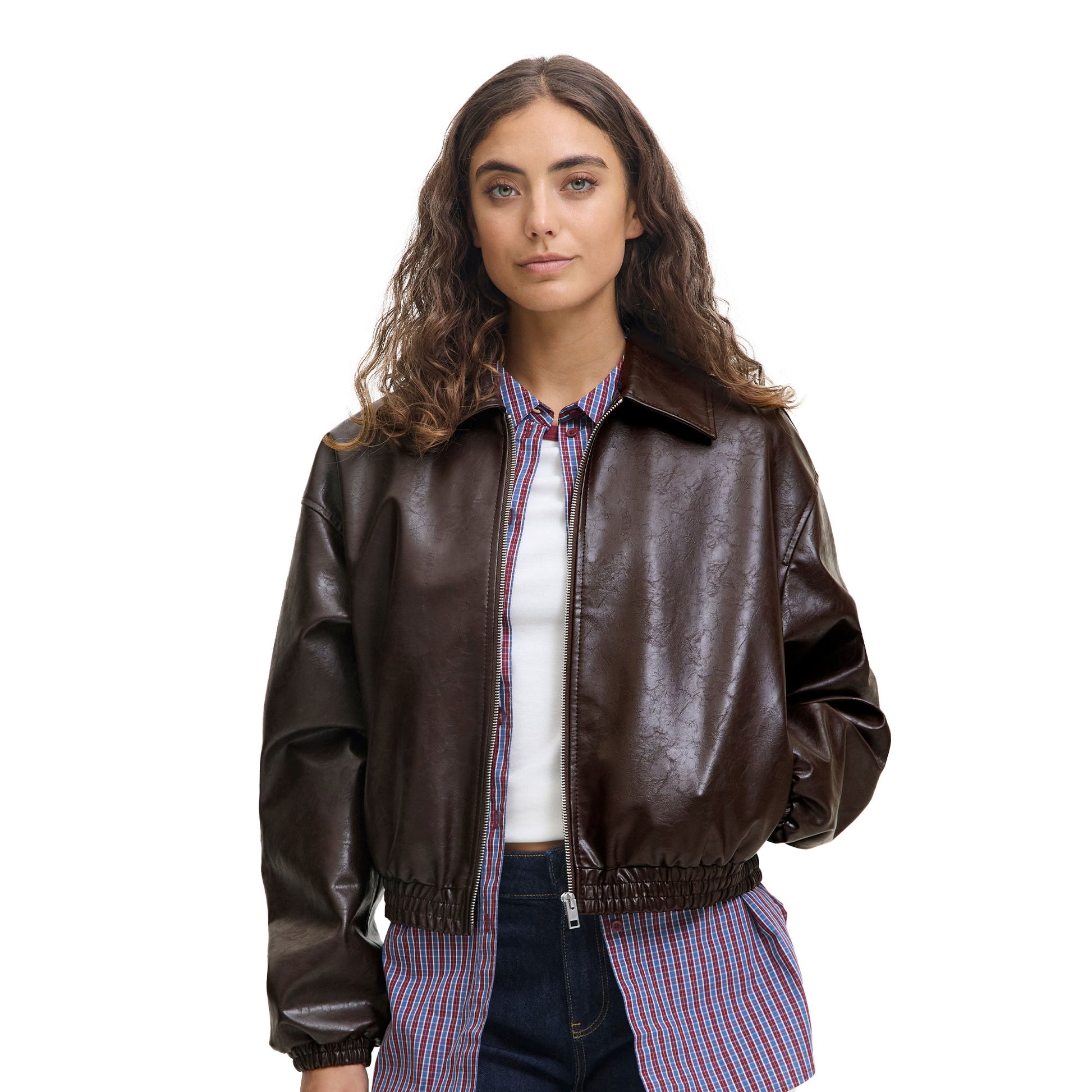 JJXX Jody Shiny Jacket Seal Brown  - 12286416SB